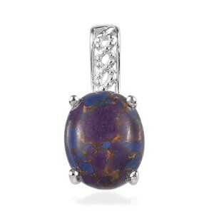 Mojave Purple Turquoise Pendant in Sterling Silver